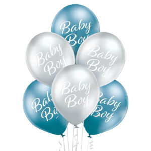 Okrugli latex balon punjen helijumom - Baby boy - 1 komad