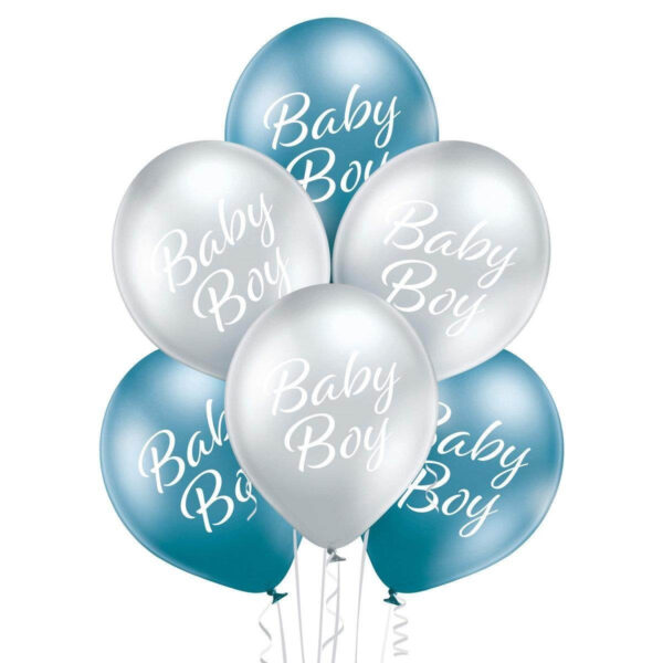 Okrugli latex balon punjen helijumom - Baby boy - 1 komad
