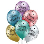 Okrugli latex balon punjen helijumom - Happy birthday - Sretan rođendan - 1 komad