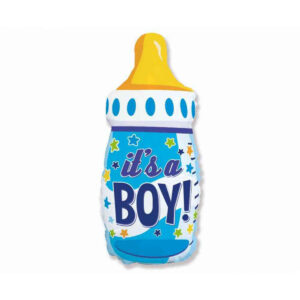 Folija balon punjen helijumom u obliku flašice - It's a boy - za dječake